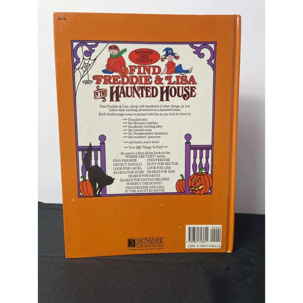 Find Freddie &‎ Lisa in the Haunted House 1991 Childrens Hidden Object Book A
